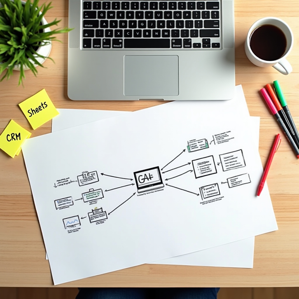 Схема подключения источников данных к Looker Studio